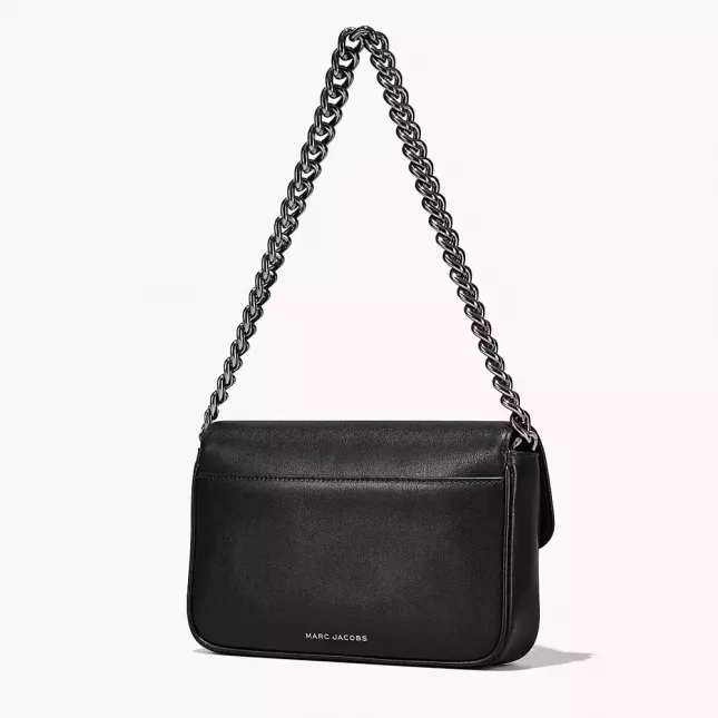 The J Marc Shoulder Bag - Black Gunmetal