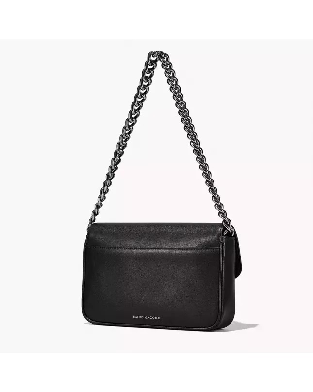 The J Marc Shoulder Bag - Black Gunmetal