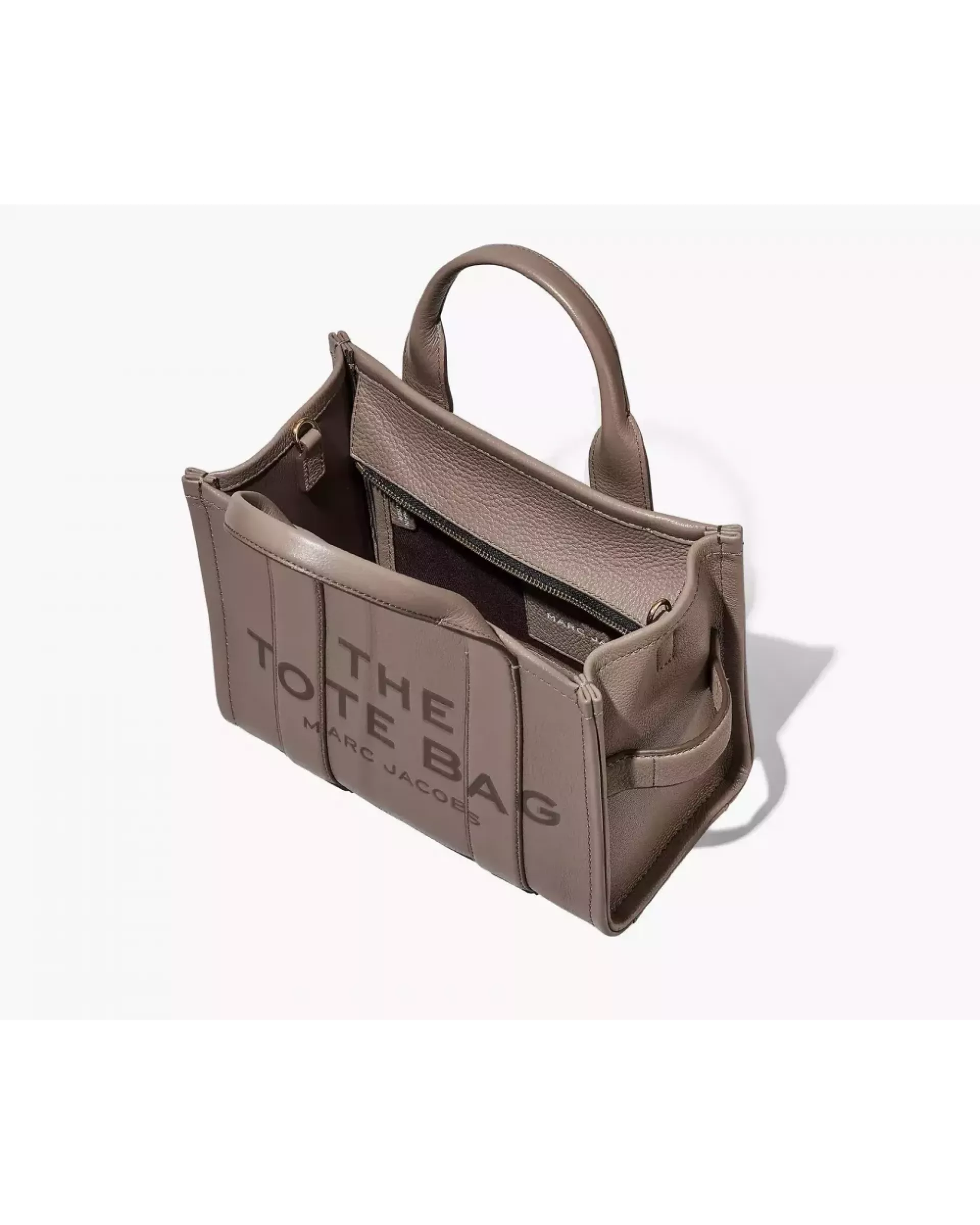 The Tote Bag Leather Medium - Cement