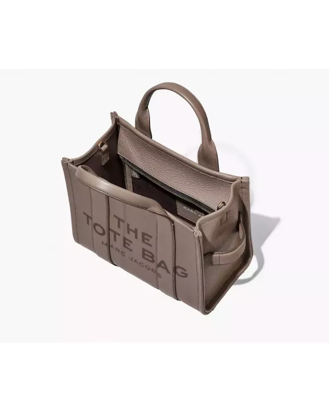  Marc Jacobs The Tote Bag Leather Medium - cement