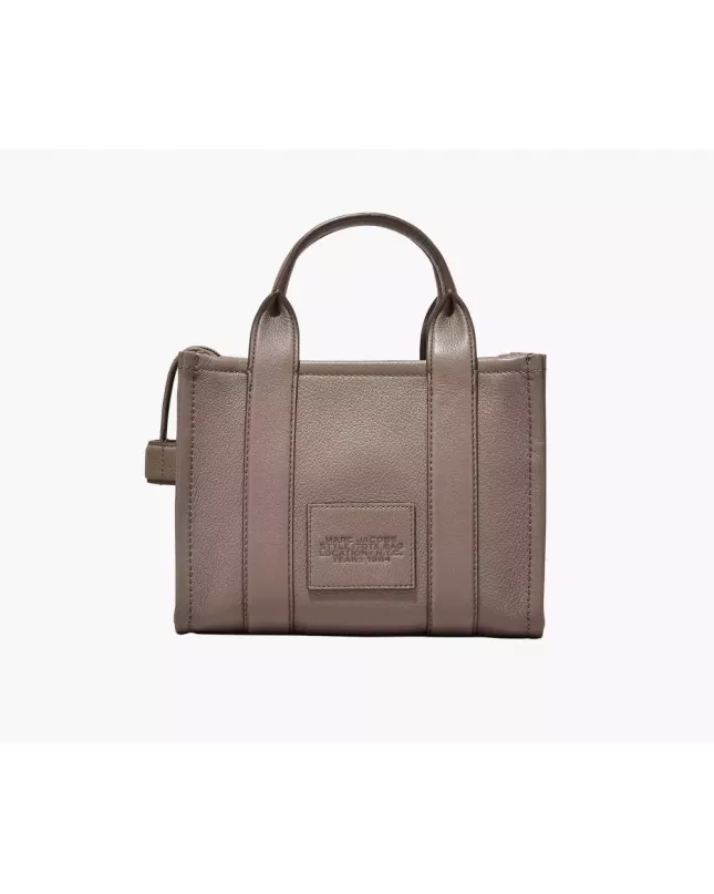  Marc Jacobs The Tote Bag Leather Medium - cement