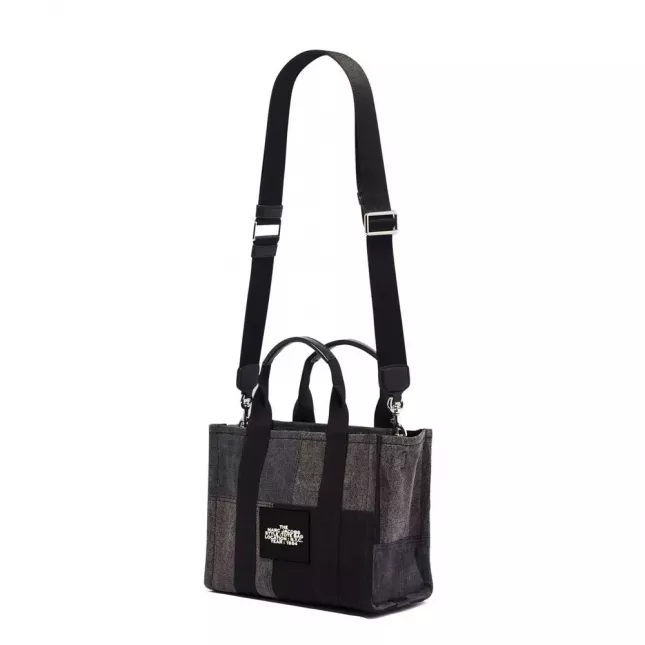 Marc Jacobs The Tote Bag Denim Medium Traveler - black