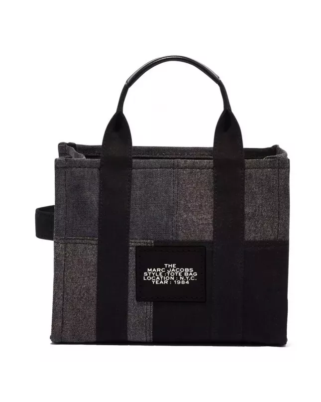 Marc Jacobs The Tote Bag Denim Medium Traveler - black