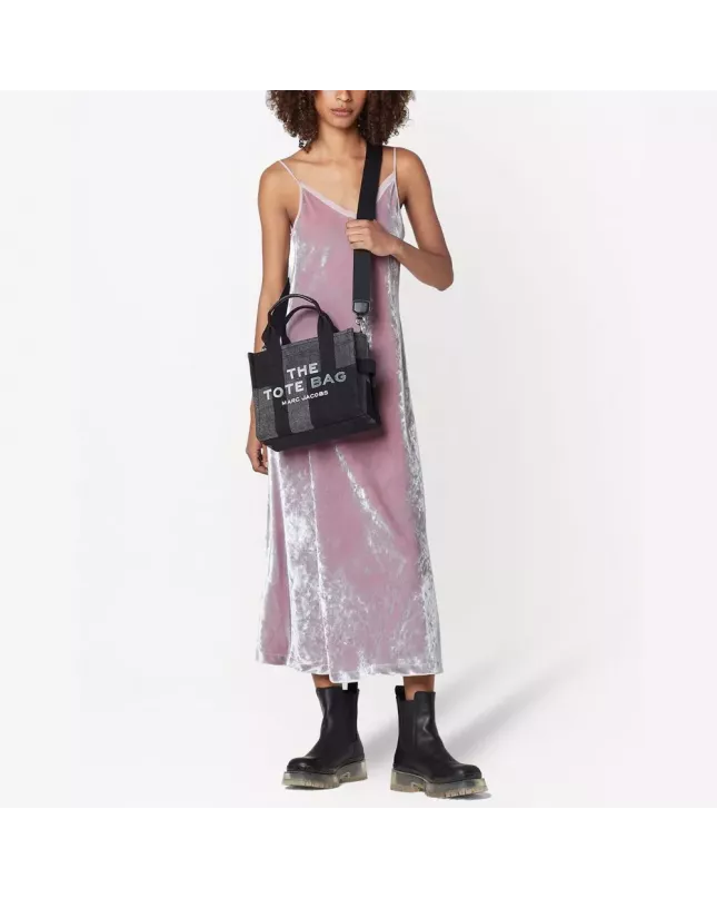 Marc Jacobs The Tote Bag Denim Medium Traveler - black