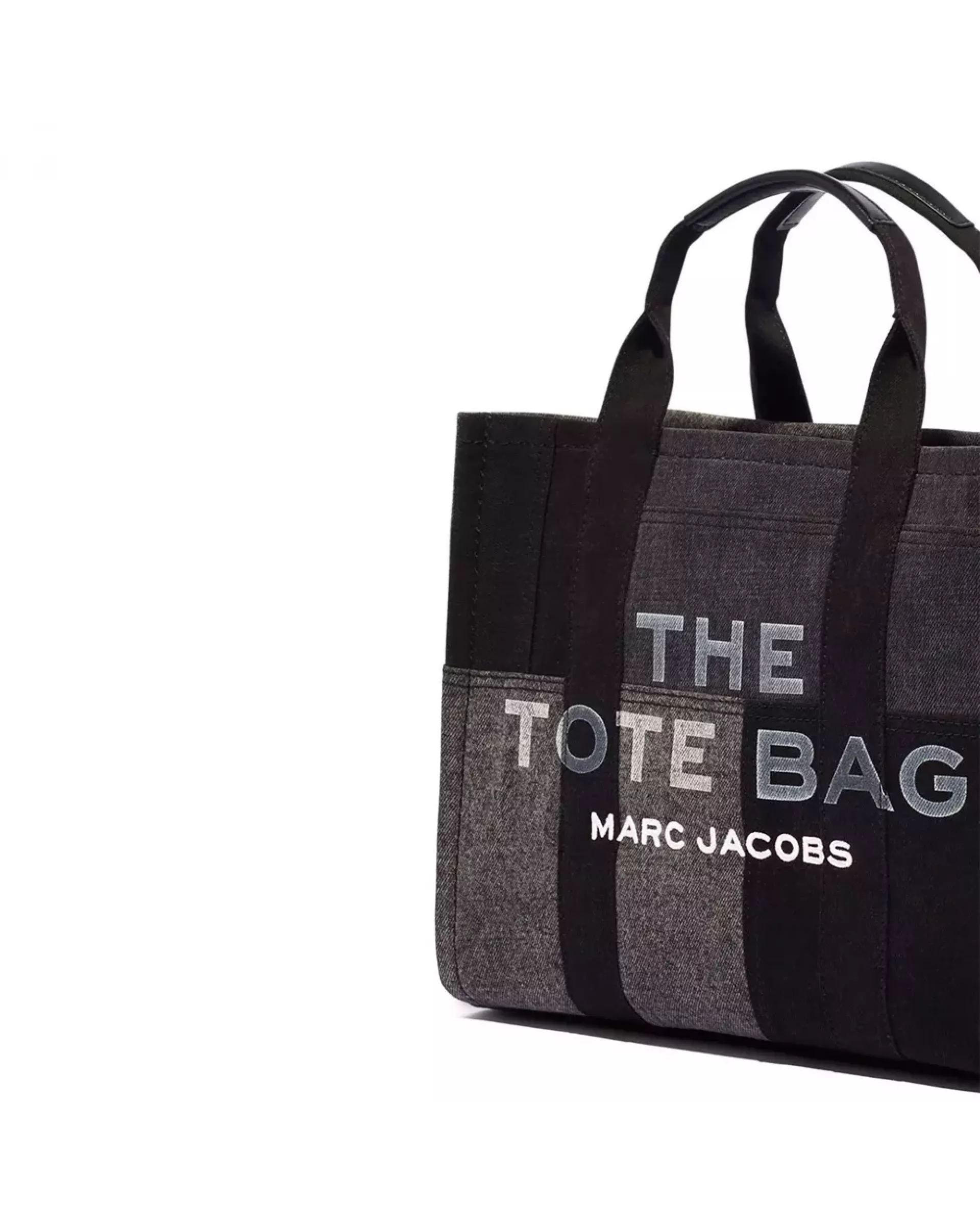 The Tote Bag Denim Medium Traveler - Black