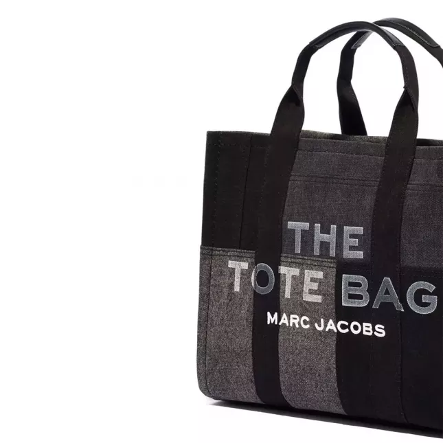 Marc Jacobs The Tote Bag Denim Medium Traveler - black