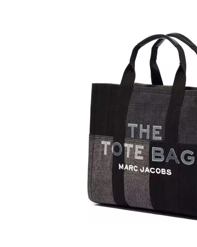 Marc Jacobs The Tote Bag Denim Medium Traveler - black