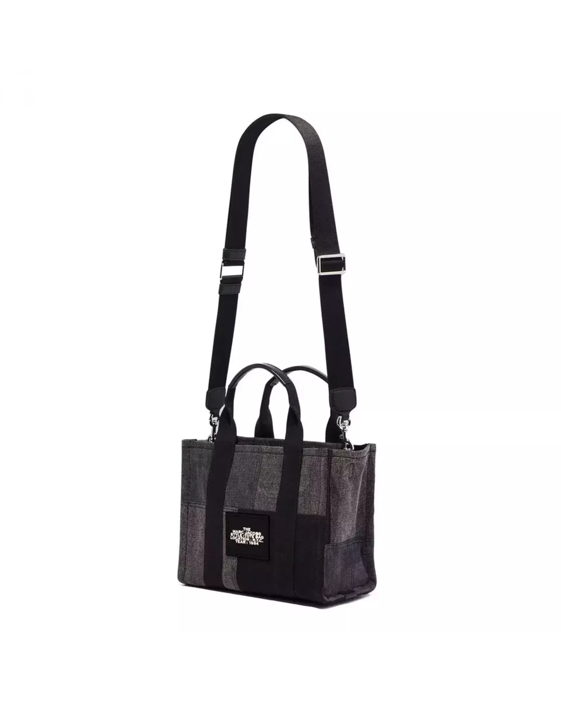 The Tote Bag Denim Small Traveler - Black