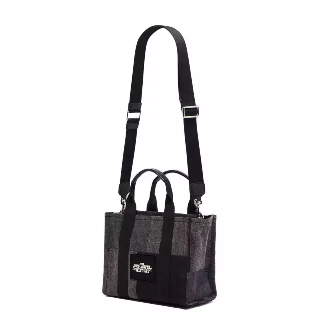 Marc Jacobs The Tote Bag Denim Small Traveler - black