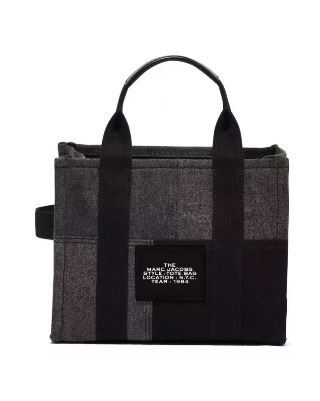 Marc Jacobs The Tote Bag Denim Small Traveler - black