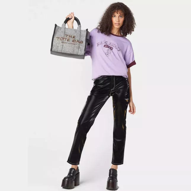 Marc Jacobs The Tote Bag felt flannel medium heather - Grey