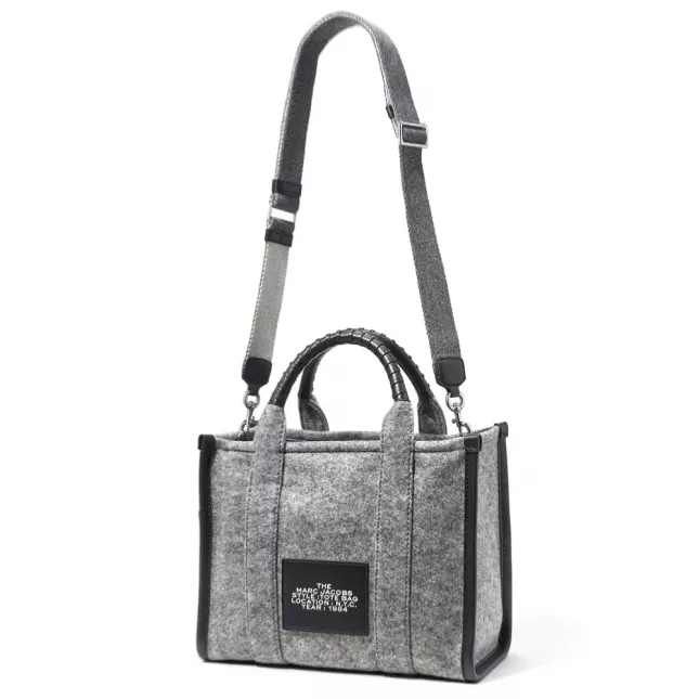 Marc Jacobs The Tote Bag felt flannel medium heather - Grey