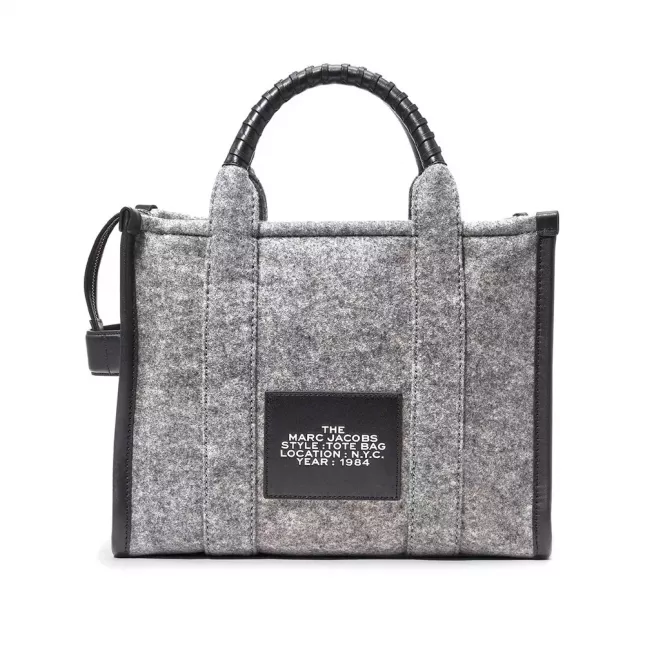 Marc Jacobs The Tote Bag felt flannel medium heather - Grey