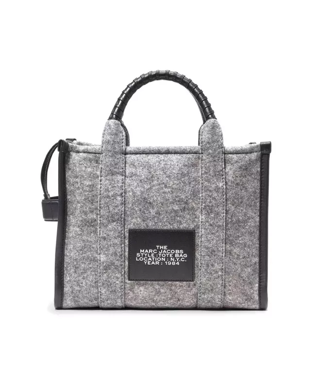 Marc Jacobs The Tote Bag felt flannel medium heather - Grey