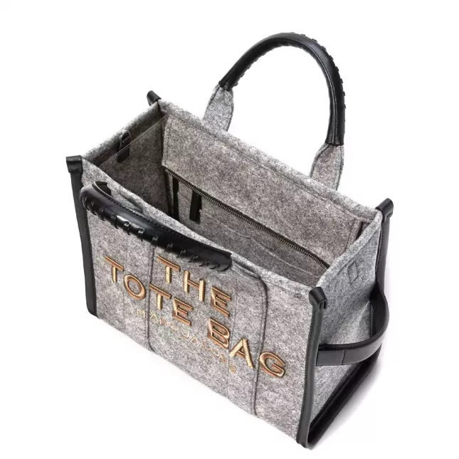 Marc Jacobs The Tote Bag felt flannel medium heather - Grey