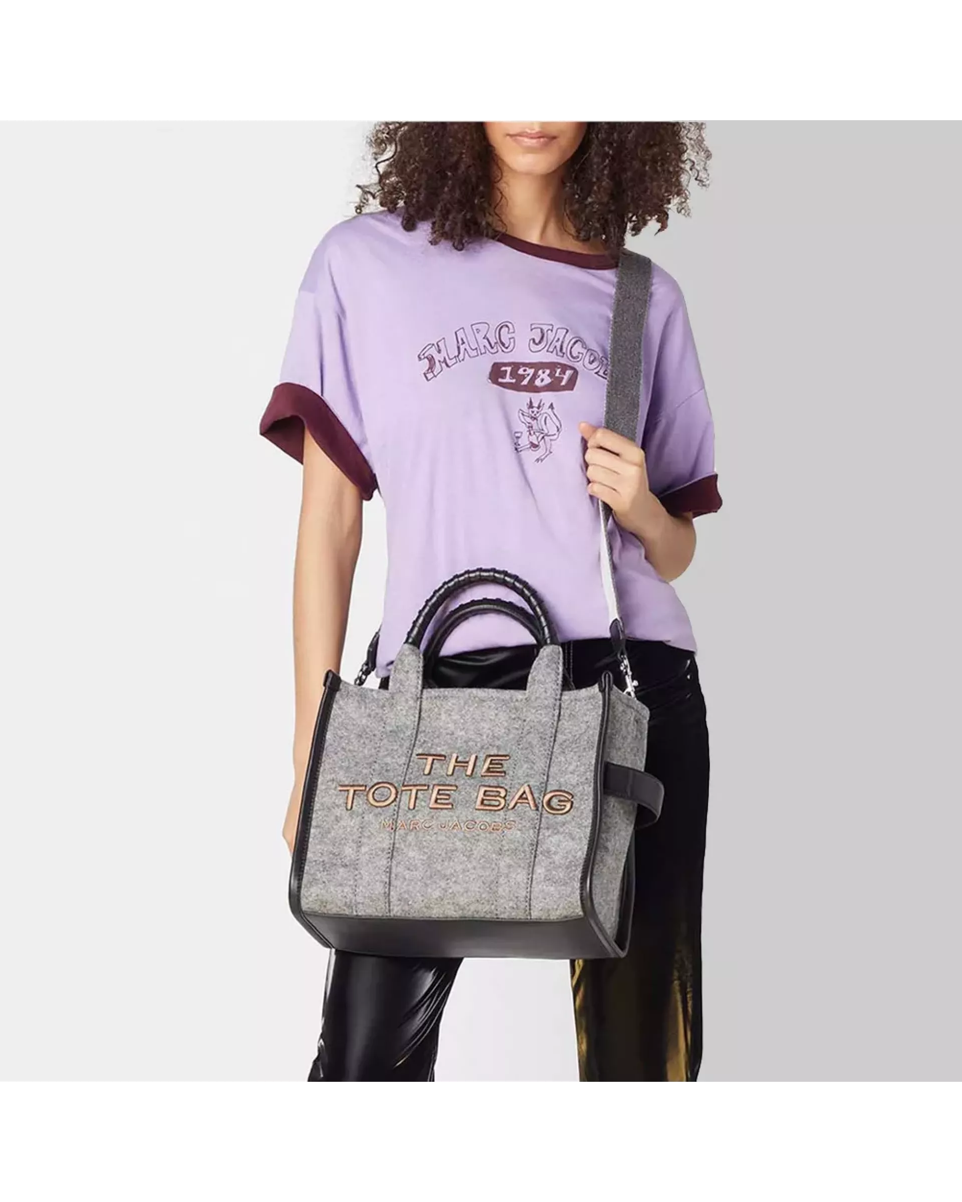 The Tote Bag felt flannel medium heather - Grey
