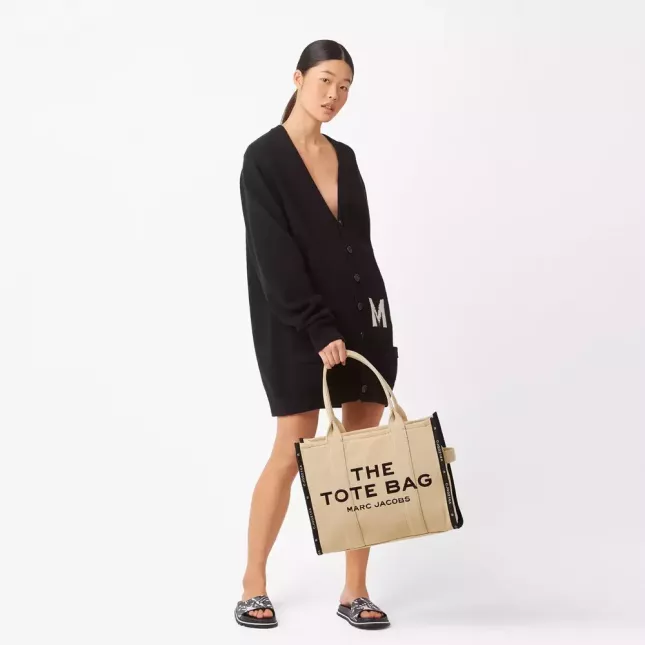Сумка Marc Jacobs The Tote Bag Jacquard Large - warm sand