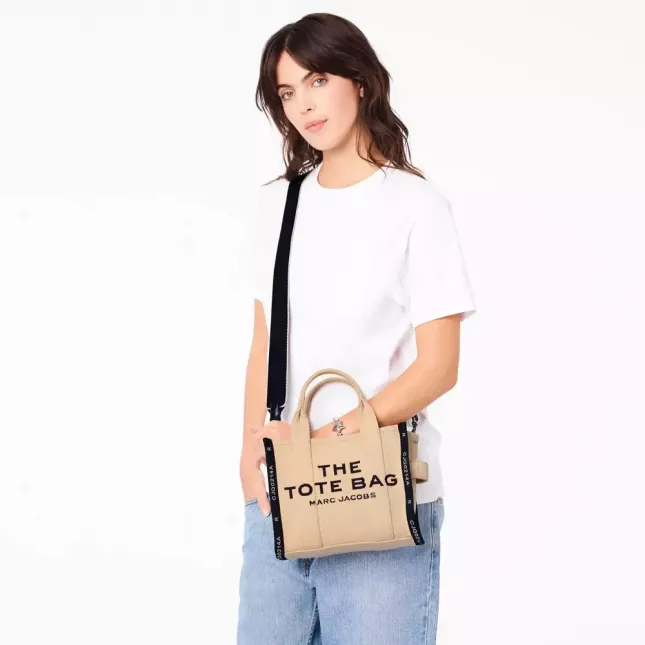 Marc Jacobs The Tote Bag Jacquard Small  - warm sand