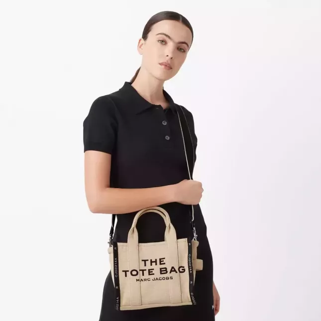 Marc Jacobs The Tote Bag Jacquard Small  - warm sand