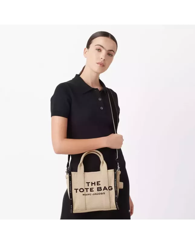 Marc Jacobs The Tote Bag Jacquard Small  - warm sand