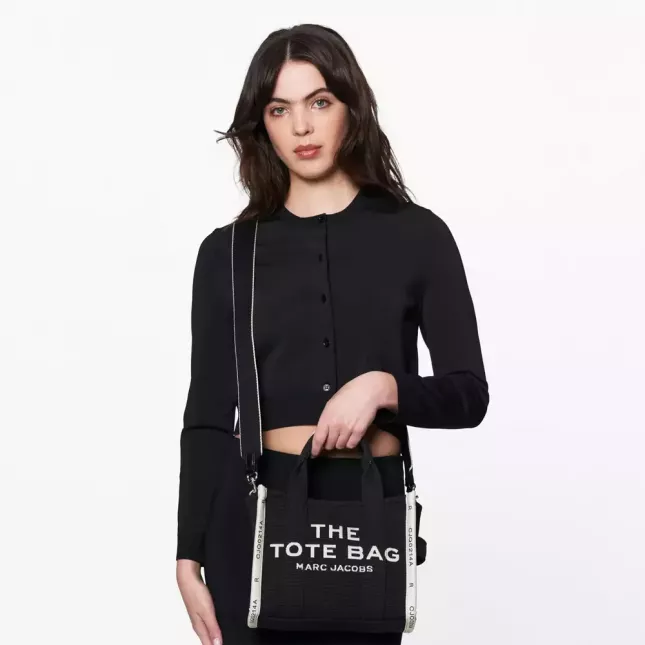 Marc Jacobs The Tote Bag Jacquard Small  - black