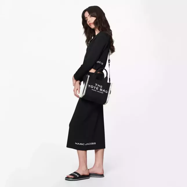 Marc Jacobs The Tote Bag Jacquard Small  - black