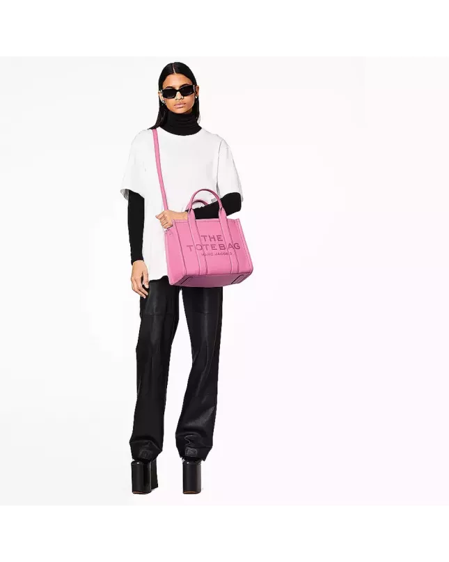  Marc Jacobs The Tote Bag Leather Medium - candy pink