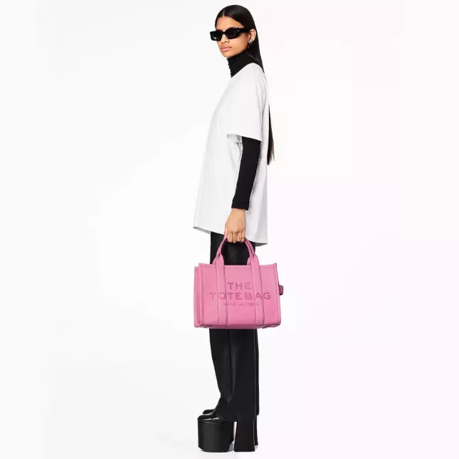  Marc Jacobs The Tote Bag Leather Medium - candy pink