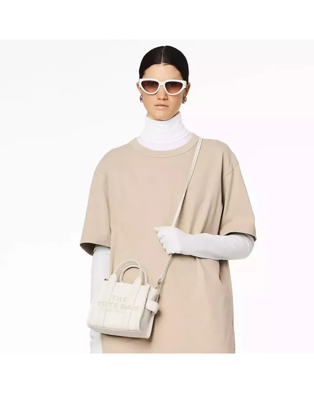 Сумка Marc Jacobs The Tote Bag Leather Micro - cotton silver
