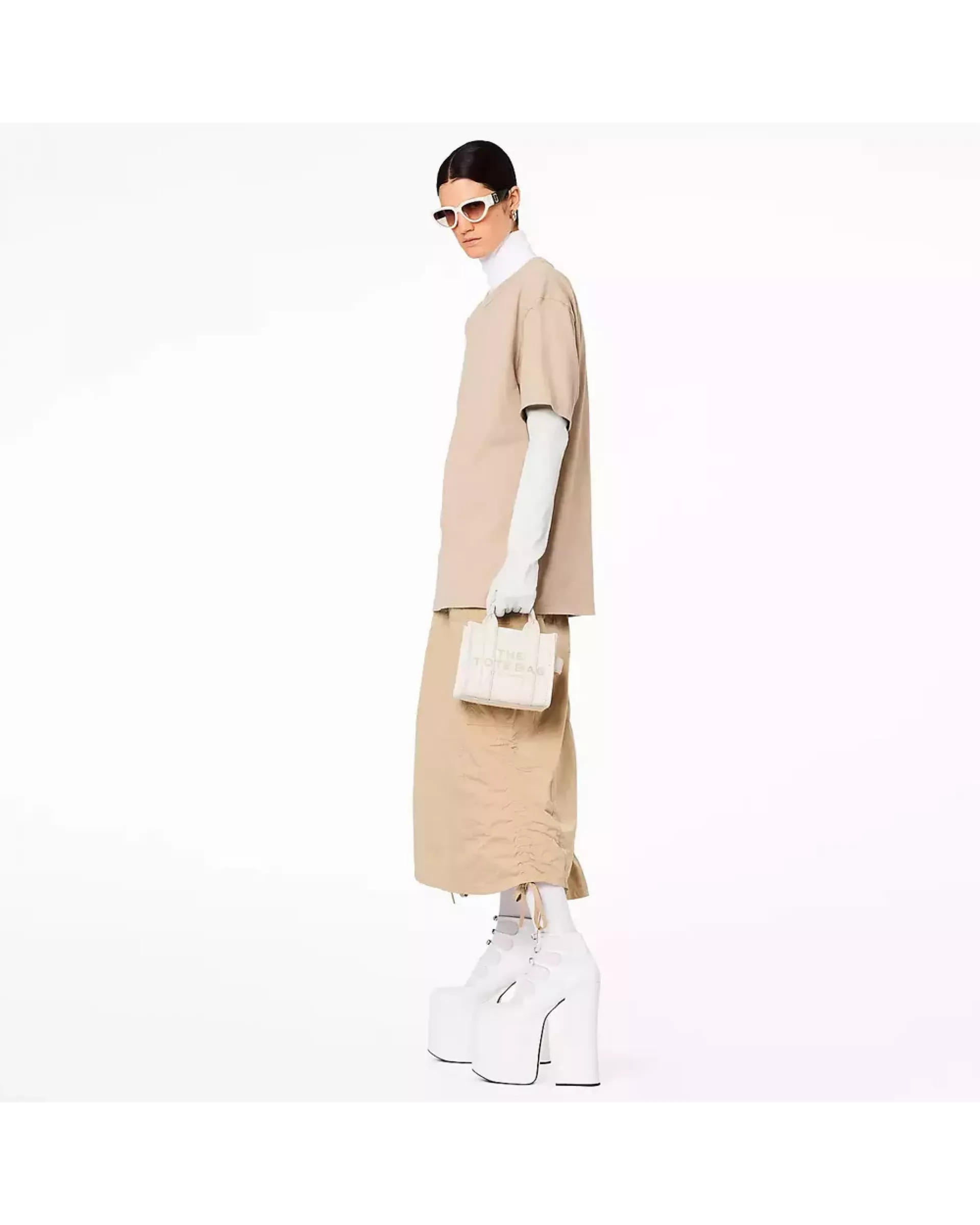 Сумка Marc Jacobs The Tote Bag Leather Micro - cotton silver