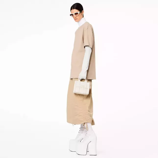 Сумка Marc Jacobs The Tote Bag Leather Micro - cotton silver