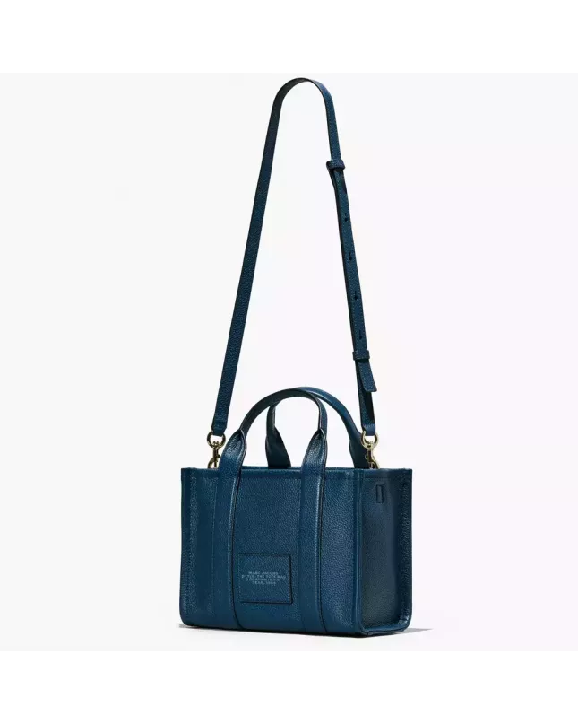 Marc Jacobs The Tote Bag Leather Small  - blue sea