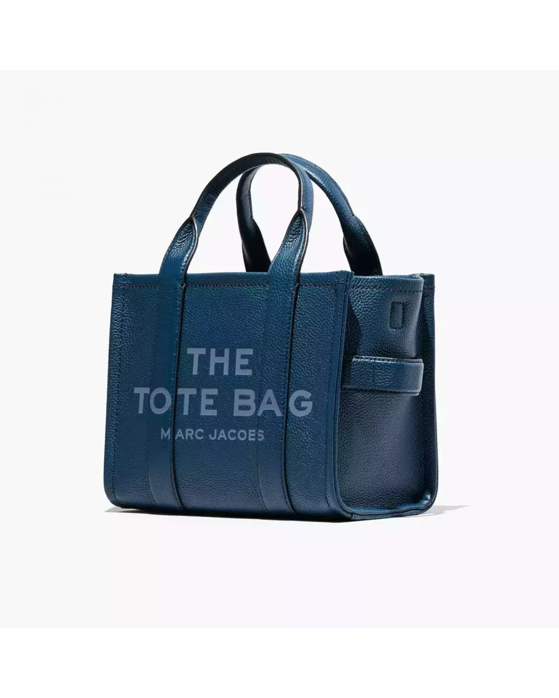 The Tote Bag Leather Small  - Blue Sea