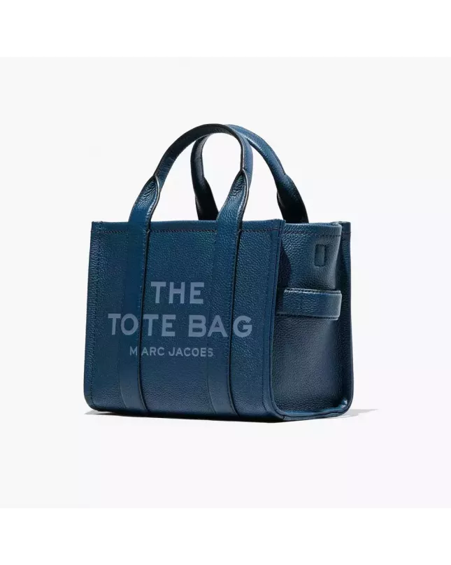 Marc Jacobs The Tote Bag Leather Small  - blue sea