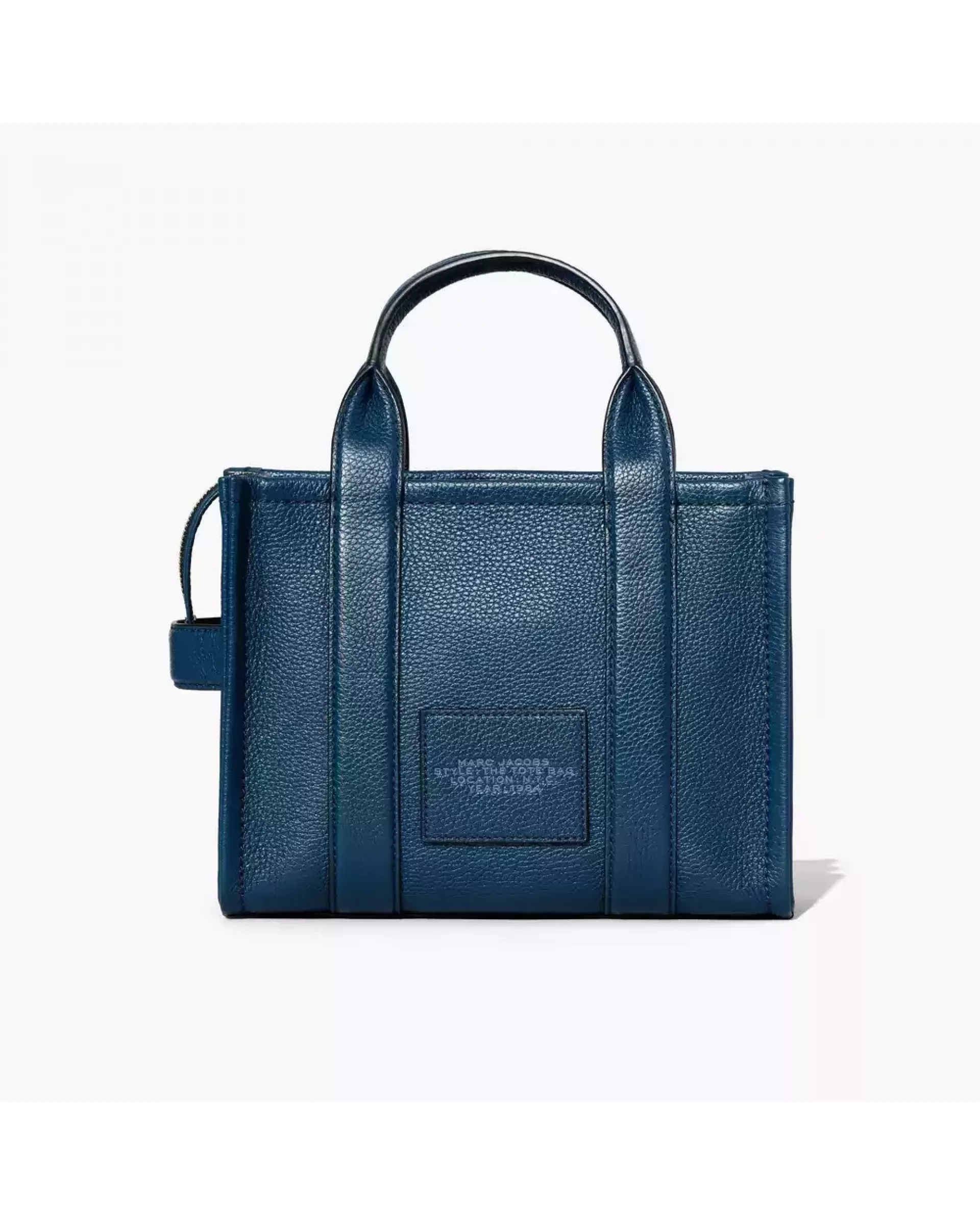 The Tote Bag Leather Small  - Blue Sea