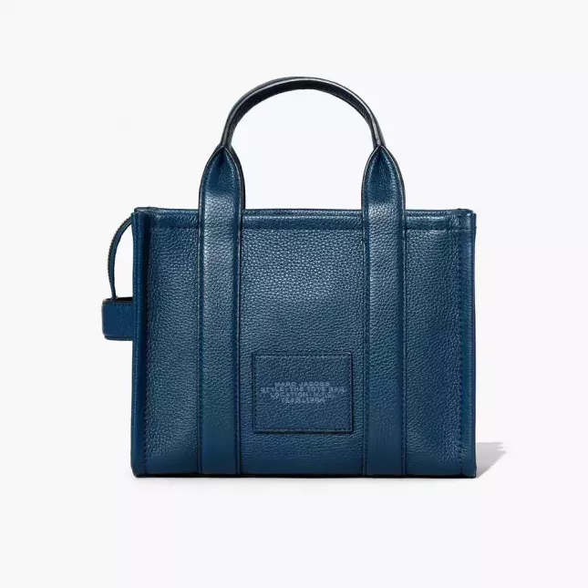 Marc Jacobs The Tote Bag Leather Small  - blue sea
