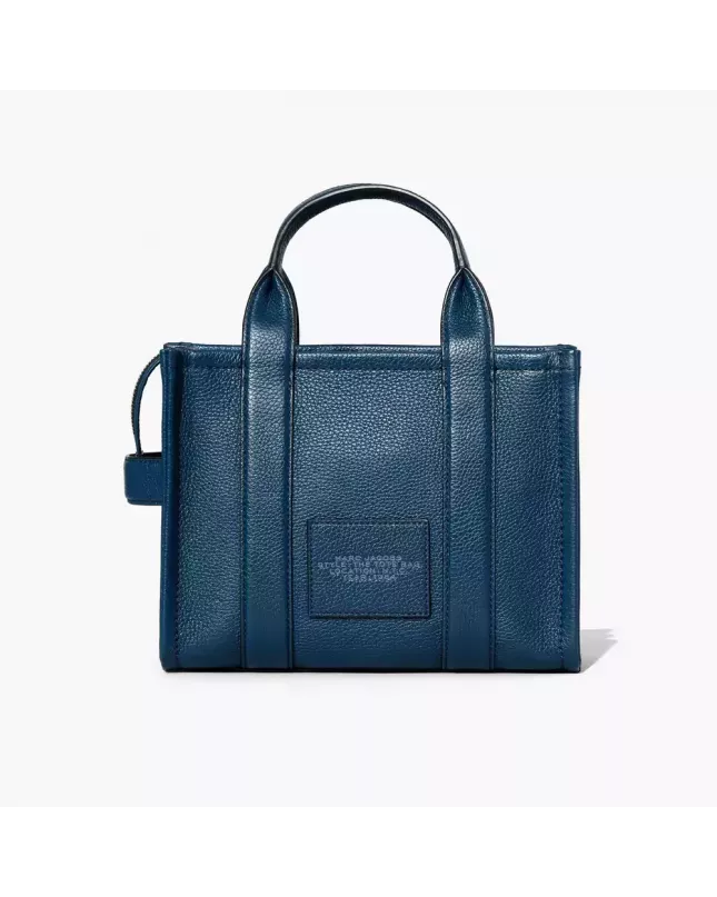 Marc Jacobs The Tote Bag Leather Small  - blue sea
