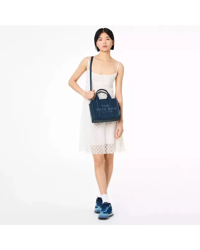 Marc Jacobs The Tote Bag Leather Small  - blue sea