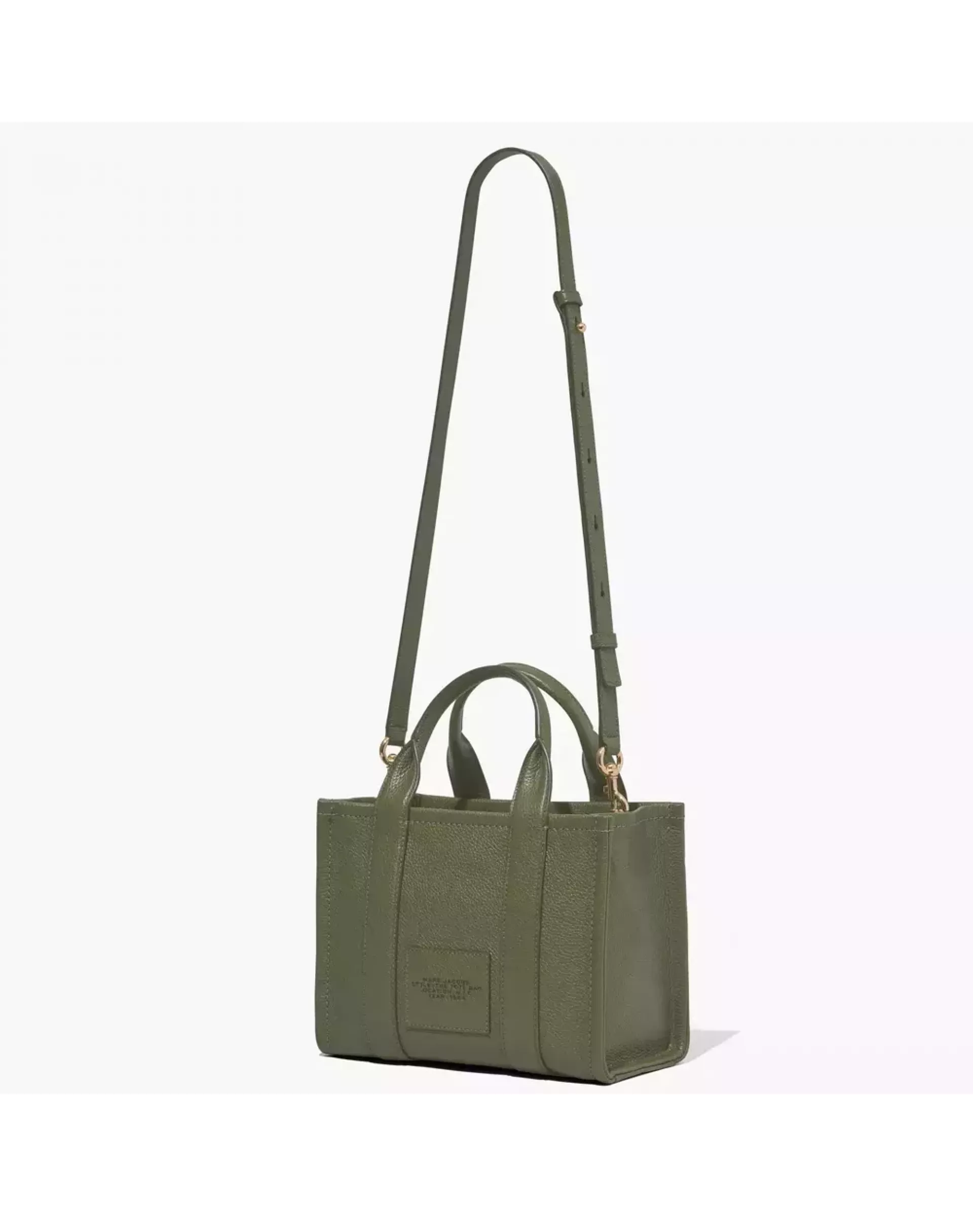 The Tote Bag Leather Small  - Bronze Green