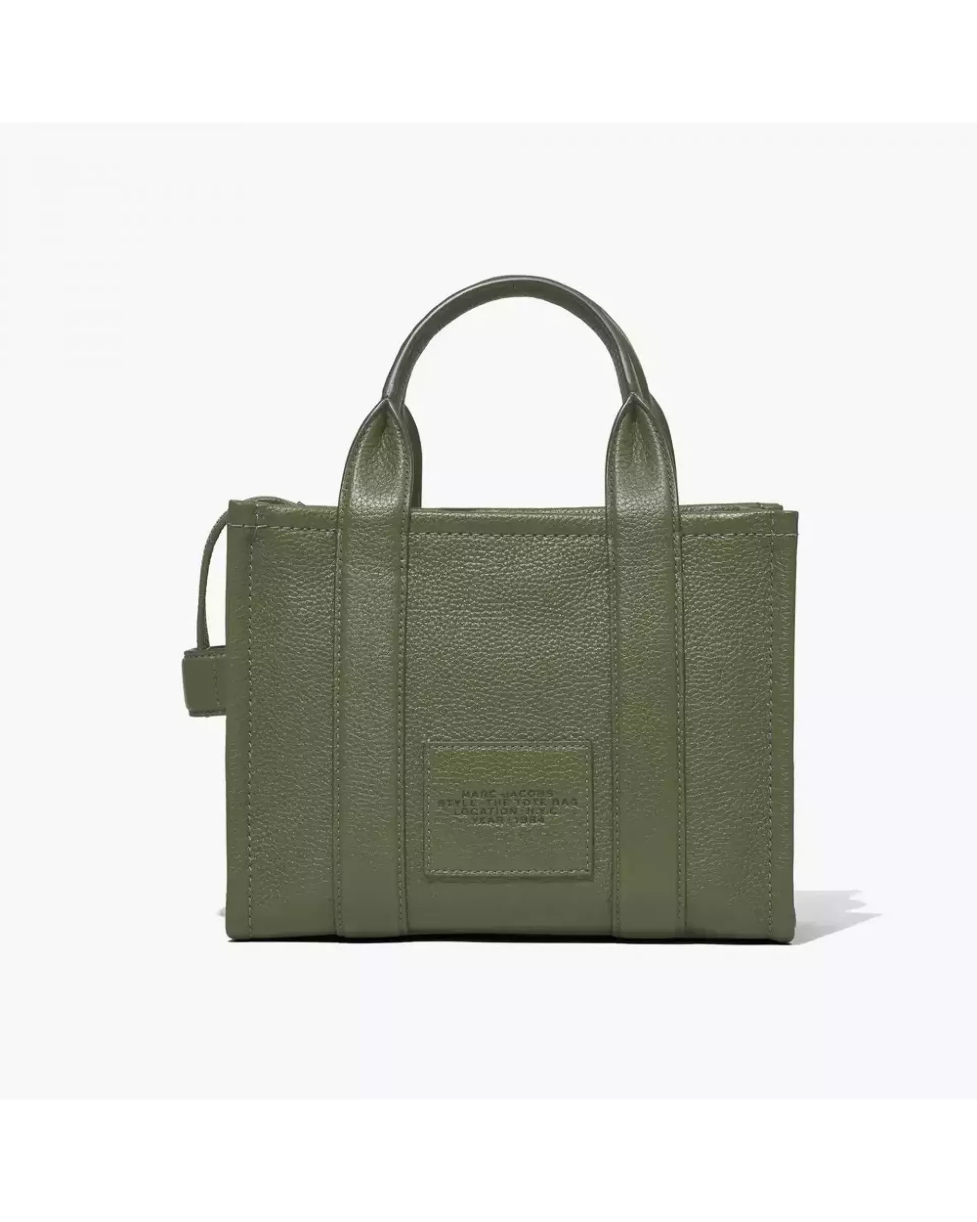 The Tote Bag Leather Small  - Bronze Green