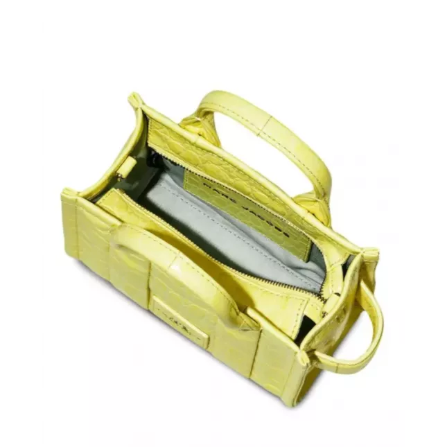 Marc Jacobs The Tote Bag Small Croc-Embossed - tender yellow