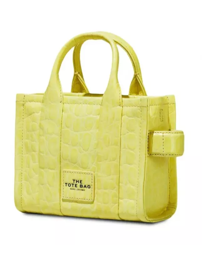  Marc Jacobs The Tote Bag Small Croc-Embossed - tender yellow