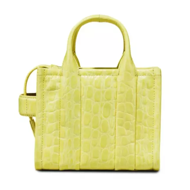  Marc Jacobs The Tote Bag Small Croc-Embossed - tender yellow