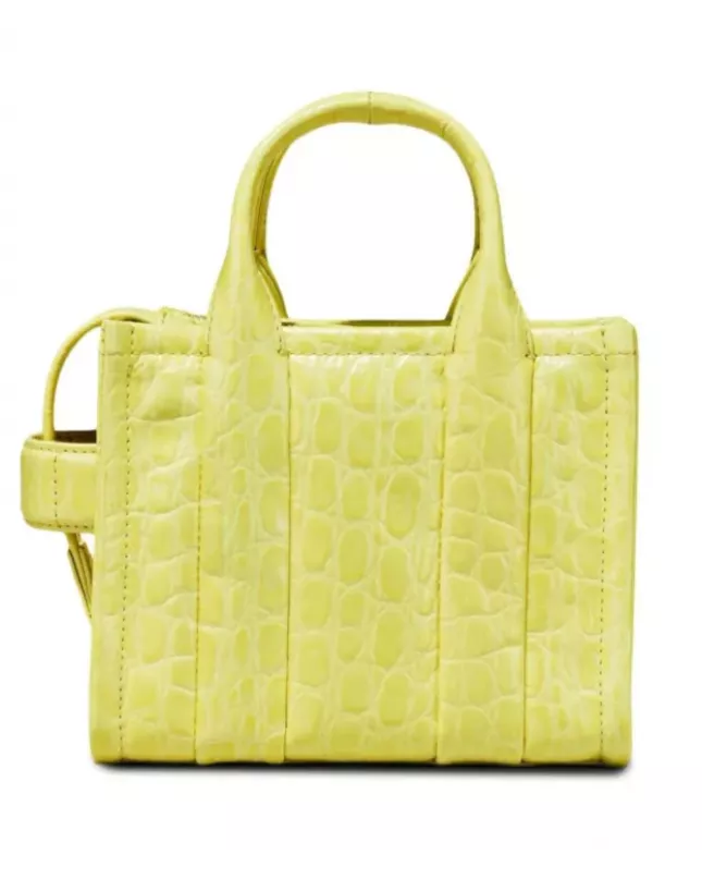  Marc Jacobs The Tote Bag Small Croc-Embossed - tender yellow