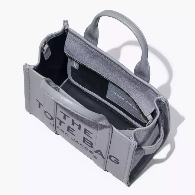  Marc Jacobs The Tote Bag Leather Small  Wolf - grey