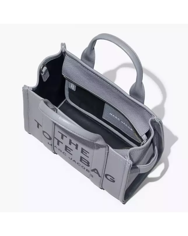  Marc Jacobs The Tote Bag Leather Small  Wolf - grey