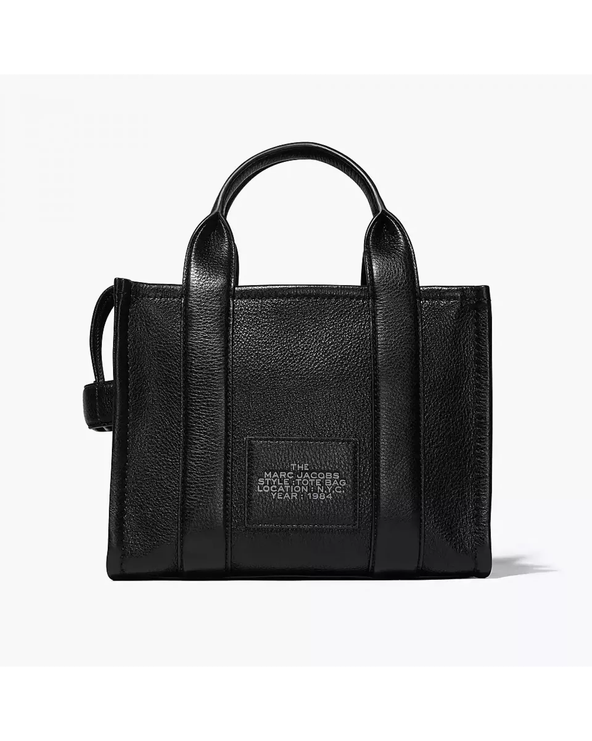 The Tote Bag Leather Small  - Black