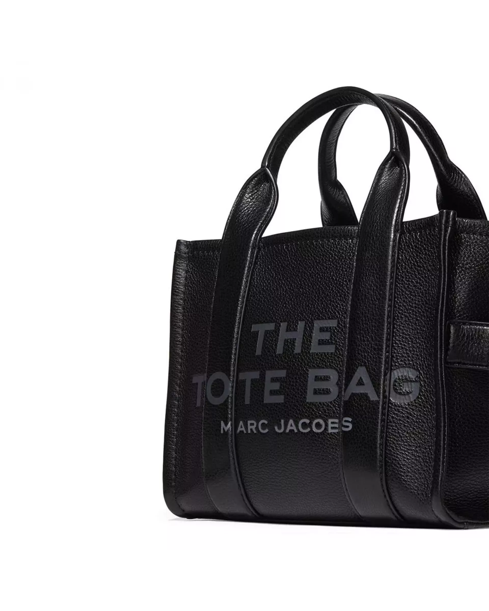 The Tote Bag Leather Small  - Black