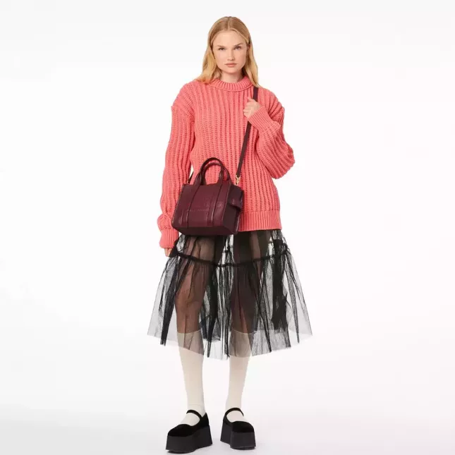 Marc Jacobs The Tote Bag Leather Small  - chianti