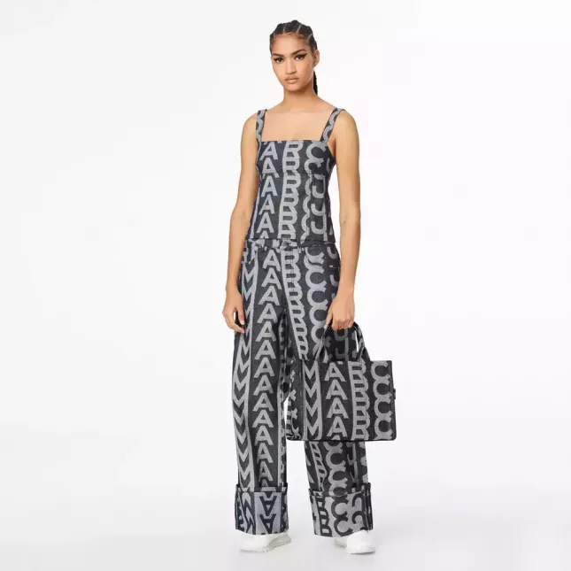 Marc Jacobs The Tote Bag Monogram Denim Medium